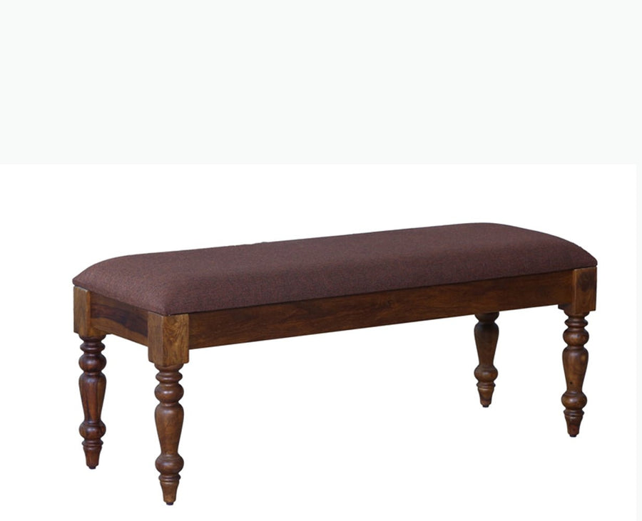 Calgary Solid Wood Bench - Bench - Furniselan - Kapasi-Brown-Finish