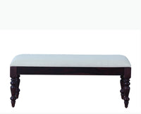 Calgary Solid Wood Bench - Bench - Furniselan - Rosewood-Fine-Finish