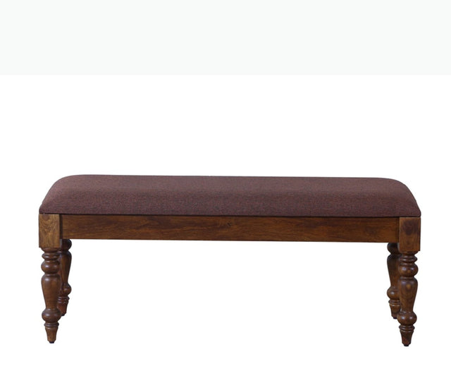Calgary Solid Wood Bench - Bench - Furniselan - Kapasi-Brown-Finish