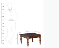 Calgary Solid Wood Coffee Table - Coffee Table - Furniselan - Kapasi-Brown-Finish