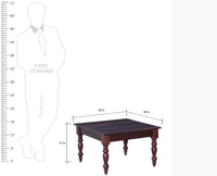 Calgary Solid Wood Coffee Table - Coffee Table - Furniselan - Rosewood-Fine-Finish