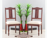 Calgary Solid Wood Dining Chair Set - Dining Chair - Furniselan - Rosewood-Fine-Finish