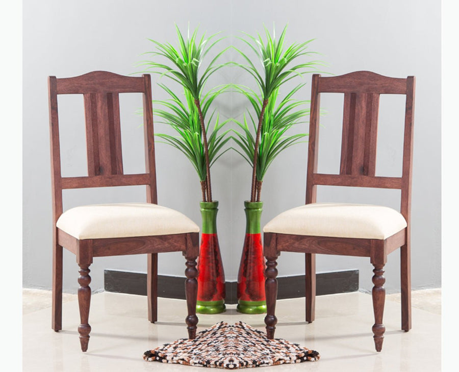 Calgary Solid Wood Dining Chair Set - Dining Chair - Furniselan - Rosewood-Fine-Finish