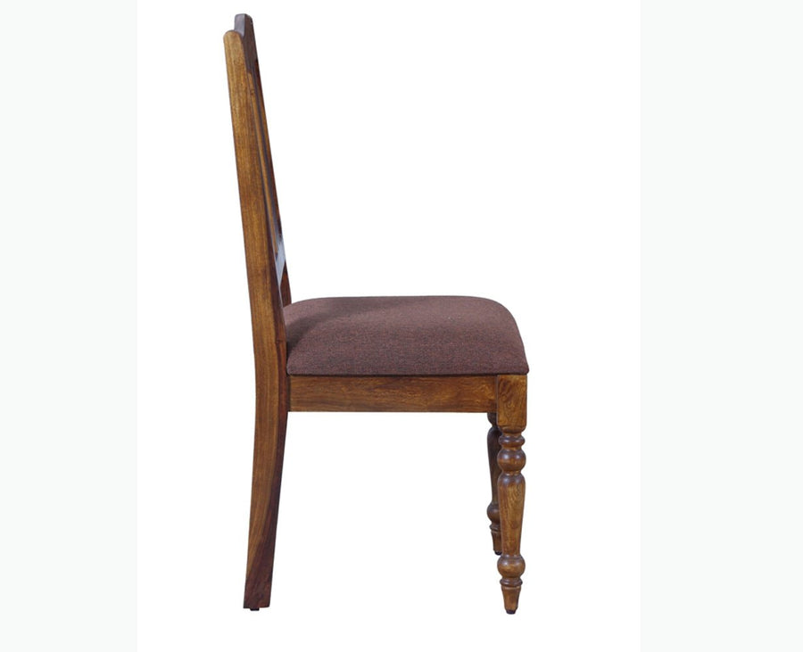 Calgary Solid Wood Dining Chair Set - Dining Chair - Furniselan - Kapasi-Brown-Finish