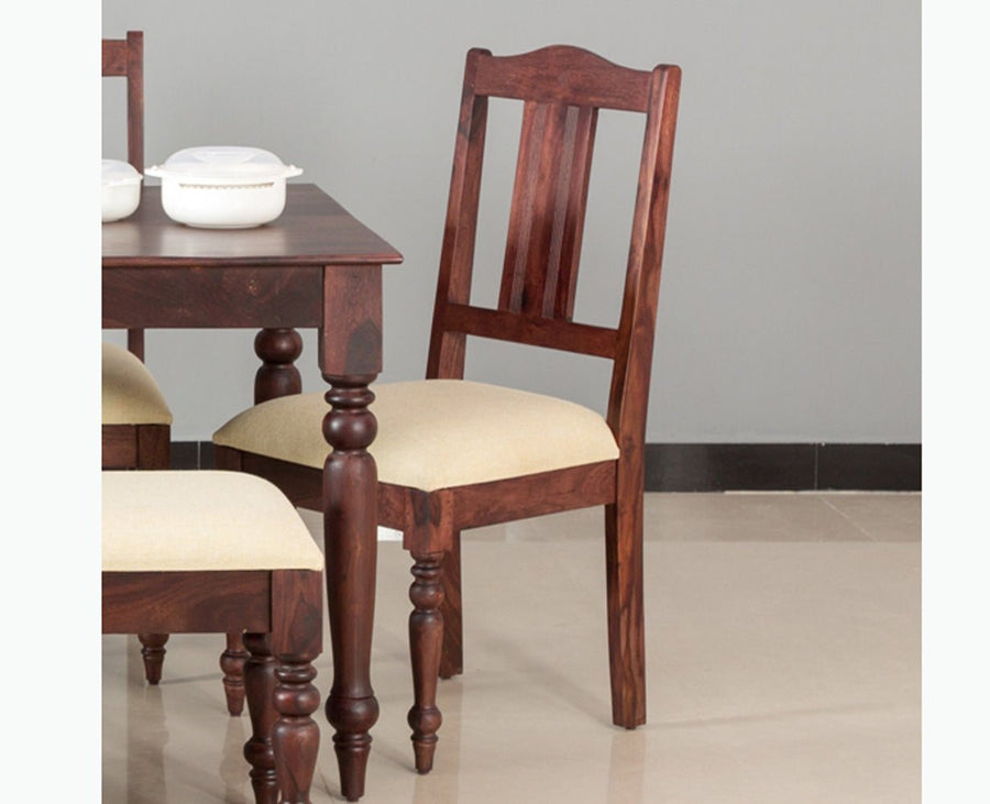 Calgary Solid Wood Dining Chair Set - Dining Chair - Furniselan - Rosewood-Fine-Finish
