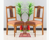 Calgary Solid Wood Dining Chair Set - Dining Chair - Furniselan - Kapasi-Brown-Finish
