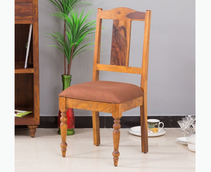 Calgary Solid Wood Dining Chair Set - Dining Chair - Furniselan - Kapasi-Brown-Finish