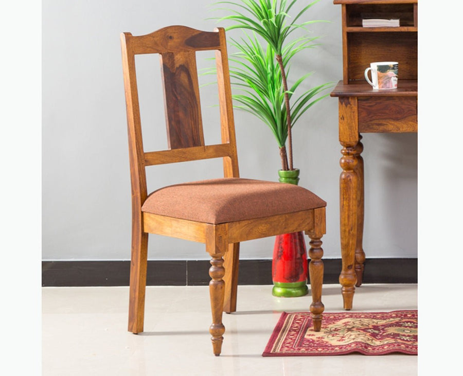 Calgary Solid Wood Dining Chair Set - Dining Chair - Furniselan - Kapasi-Brown-Finish