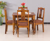 Calgary Solid Wood Four Seater Dining Set - Dining Set - FurniselanFurniselan