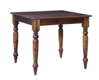 Calgary Solid Wood Four Seater Dining Set - Dining Set - Furniselan Kapasi-Brown-Finish