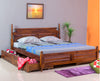 Calgary Solid Wood King Bed With Storage Drawers - King Size Bed - FurniselanFurniselan