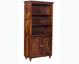 Calgary Solid Wood kitchen Crockery cabinet - Crockery Cabinet - Furniselan - Kapasi-Brown-Finish