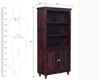 Calgary Solid Wood kitchen Crockery cabinet - Crockery Cabinet - Furniselan - Rosewood-Fine-Finish