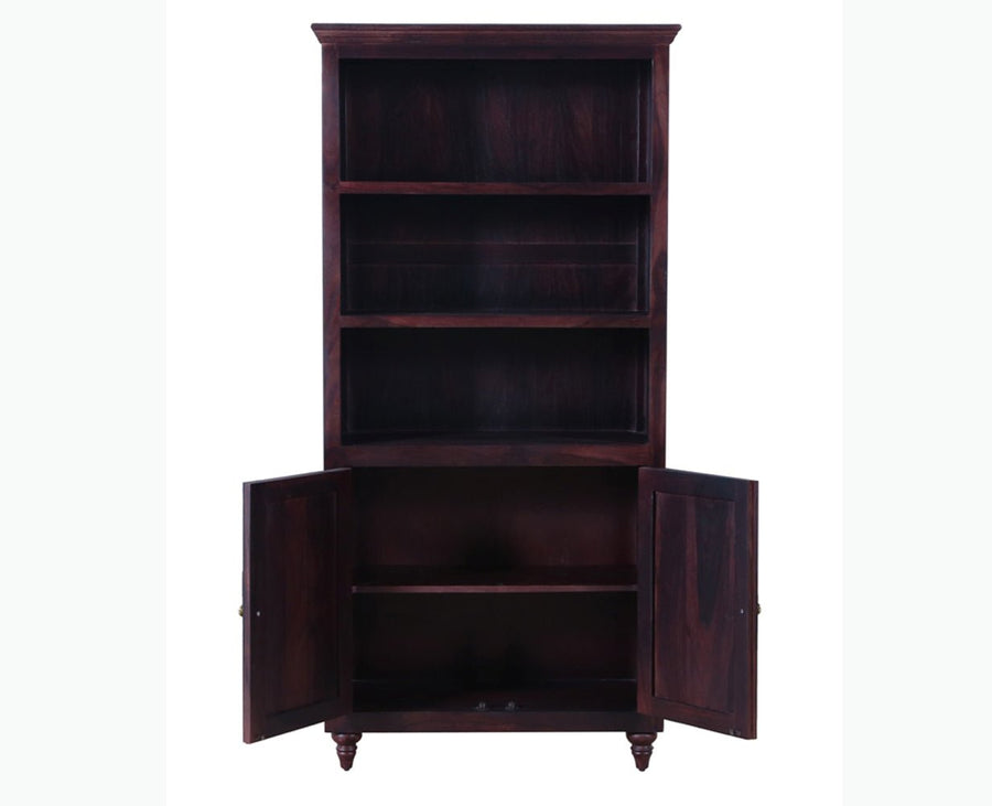 Calgary Solid Wood kitchen Crockery cabinet - Crockery Cabinet - Furniselan - Rosewood-Fine-Finish