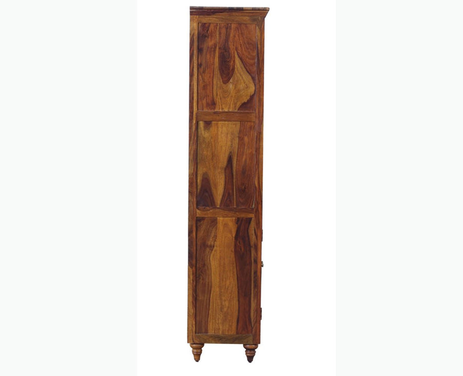 Calgary Solid Wood kitchen Crockery cabinet - Crockery Cabinet - Furniselan - Kapasi-Brown-Finish