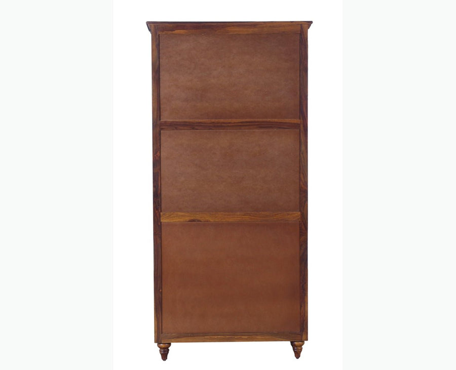 Calgary Solid Wood kitchen Crockery cabinet - Crockery Cabinet - Furniselan - Kapasi-Brown-Finish