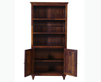 Calgary Solid Wood kitchen Crockery cabinet - Crockery Cabinet - Furniselan - Kapasi-Brown-Finish
