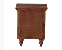 Calgary Solid Wood One Drawer Bedside Table - Bedside Table - Furniselan - Kapasi-Brown-Finish