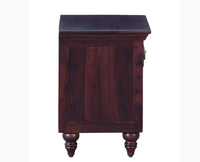 Calgary Solid Wood One Drawer Bedside Table - Bedside Table - Furniselan - Rosewood-Fine-Finish