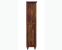 Calgary Solid Wood One Drawer Bookshelf - Bookshelf - Furniselan - Kapasi-Brown-Finish