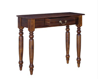 Calgary Solid Wood One Drawer Console Table - Console Table - Furniselan - Kapasi-Brown-Finish