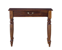 Calgary Solid Wood One Drawer Console Table - Console Table - Furniselan - Kapasi-Brown-Finish