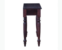 Calgary Solid Wood One Drawer Console Table - Console Table - Furniselan - Rosewood-Fine-Finish