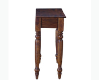 Calgary Solid Wood One Drawer Console Table - Console Table - Furniselan - Kapasi-Brown-Finish