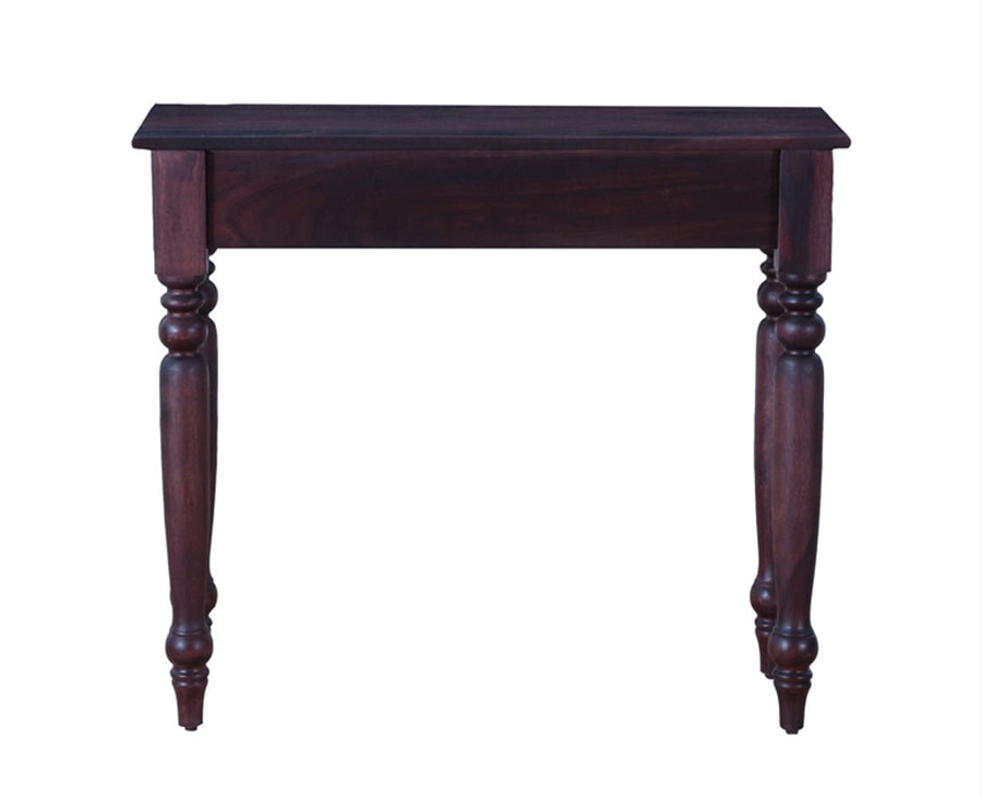 Calgary Solid Wood One Drawer Console Table - Console Table - Furniselan - Rosewood-Fine-Finish