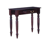 Calgary Solid Wood One Drawer Console Table - Console Table - Furniselan - Rosewood-Fine-Finish
