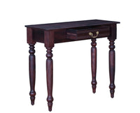 Calgary Solid Wood One Drawer Console Table - Console Table - Furniselan - Rosewood-Fine-Finish