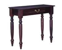 Calgary Solid Wood One Drawer Console Table - Console Table - Furniselan - Rosewood-Fine-Finish