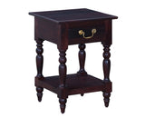 Calgary Solid Wood One Drawer Side Table - Bedside Table - Furniselan - Rosewood-Fine-Finish
