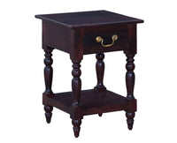 Calgary Solid Wood One Drawer Side Table - Bedside Table - Furniselan - Rosewood-Fine-Finish