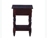 Calgary Solid Wood One Drawer Side Table - Bedside Table - Furniselan - Rosewood-Fine-Finish