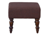 Calgary Solid Wood Pouffe Stool - Stools - Furniselan - Kapasi-Brown-Finish