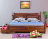 Calgary Solid Wood Queen Bed With Storage Drawers - Queen Size Bed - FurniselanFurniselan