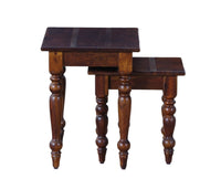 Calgary Solid Wood Set Of Tables - Stools - Furniselan - Kapasi-Brown-Finish