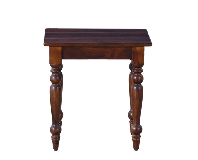 Calgary Solid Wood Set Of Tables - Stools - Furniselan - Kapasi-Brown-Finish