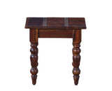 Calgary Solid Wood Set Of Tables - Stools - Furniselan - Kapasi-Brown-Finish