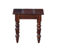 Calgary Solid Wood Set Of Tables - Stools - Furniselan - Kapasi-Brown-Finish
