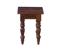 Calgary Solid Wood Set Of Tables - Stools - Furniselan - Kapasi-Brown-Finish