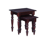 Calgary Solid Wood Set Of Tables - Stools - Furniselan - Rosewood-Fine-Finish