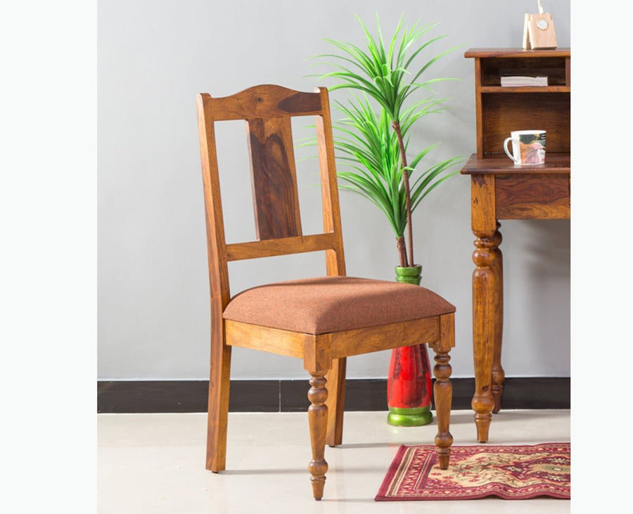 Calgary Solid Wood Six Seater Dining Set - Dining Set - Furniselan - Kapasi-Brown-Finish