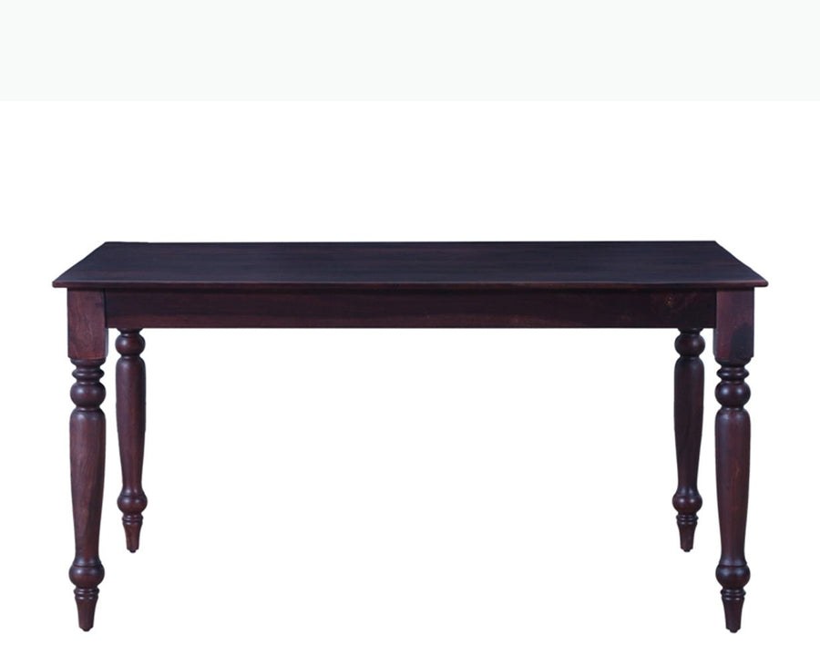 Calgary Solid Wood Six Seater Dining Set - Dining Set - Furniselan - Rosewood-Fine-Finish