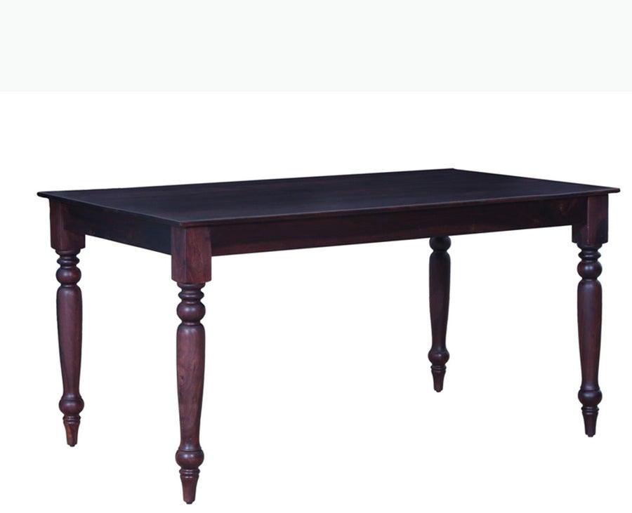 Calgary Solid Wood Six Seater Dining Set - Dining Set - Furniselan - Rosewood-Fine-Finish