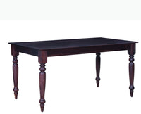 Calgary Solid Wood Six Seater Dining Set - Dining Set - Furniselan - Rosewood-Fine-Finish