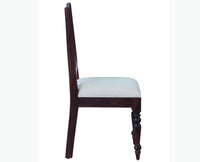 Calgary Solid Wood Six Seater Dining Set - Dining Set - Furniselan - Rosewood-Fine-Finish