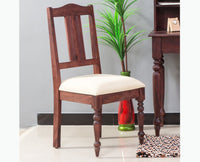 Calgary Solid Wood Six Seater Dining Set - Dining Set - Furniselan - Rosewood-Fine-Finish