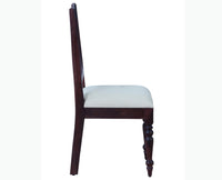 Calgary Solid Wood Six Seater Dining Set With Bench - Dining Set - Furniselan - Rosewood-Fine-Finish